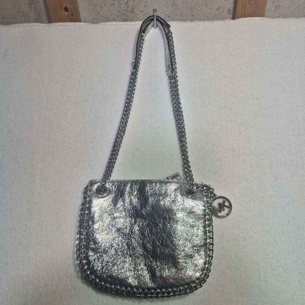 Michael Kors women’s Silver Shoulder Bag